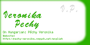 veronika pechy business card