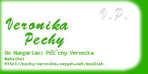 veronika pechy business card